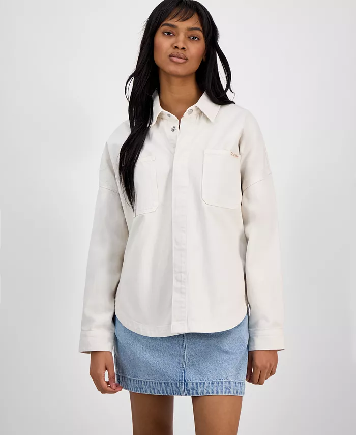 Женская хлопковая рубашка свободного покроя Calvin Klein Jeans, белый
Женская хлопковая рубашка свободного покроя Calvin Klein Jeans, белый