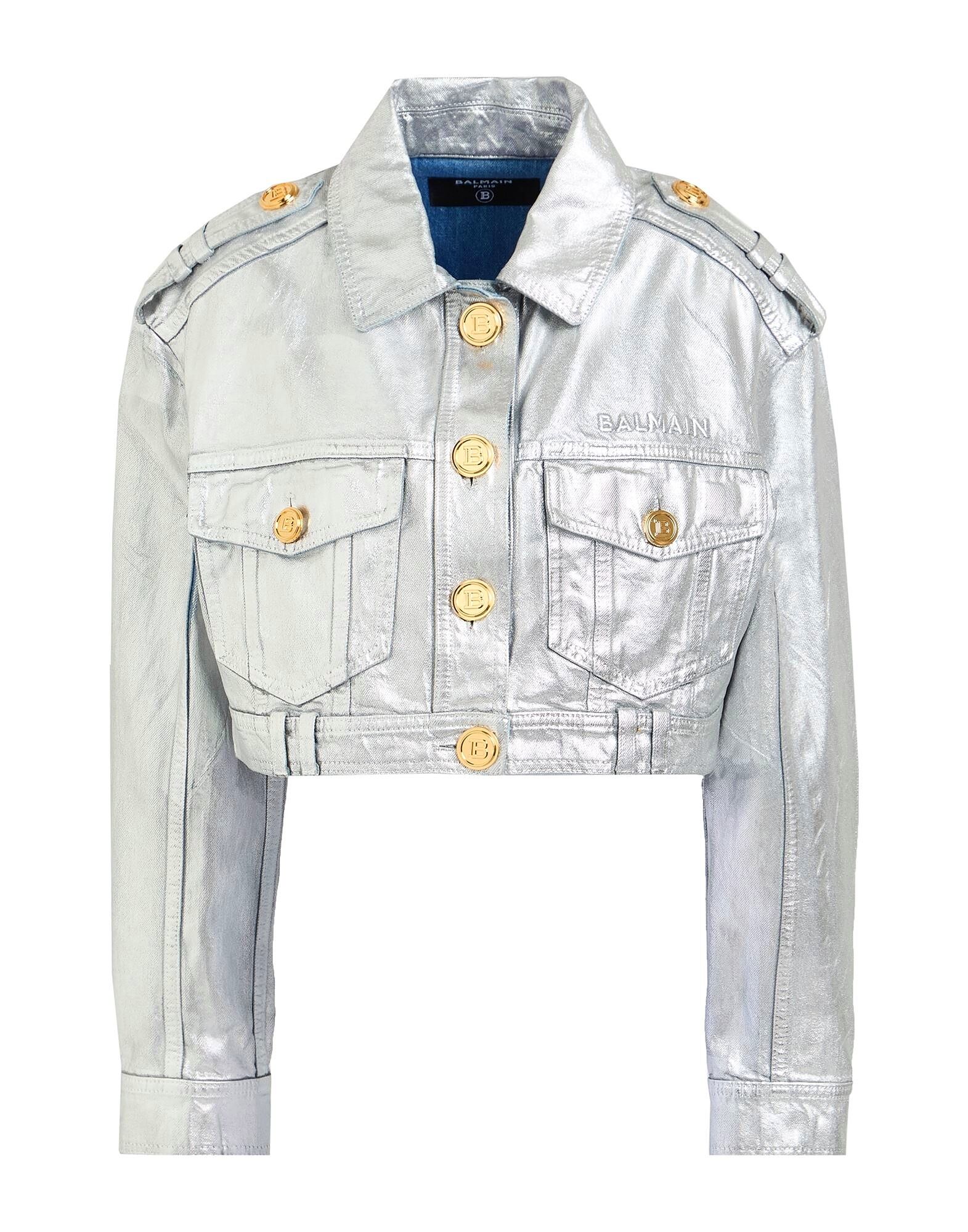 Джинсовая куртка Balmain, серебряный
Джинсовая куртка Balmain, серебряный