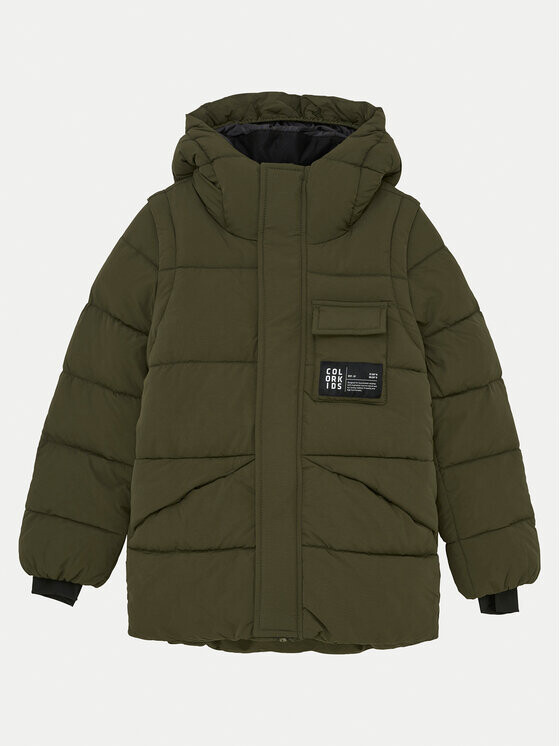 Пуховик стандартного кроя Color Kids, зеленый
Пуховик стандартного кроя Color Kids, зеленый