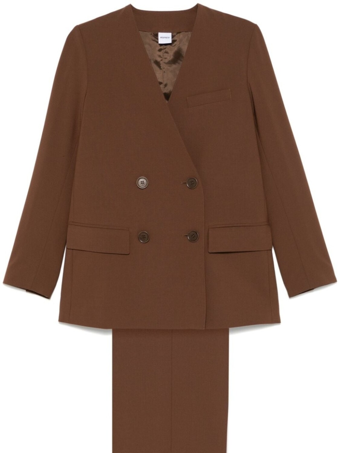 Двубортный костюм ASPESI, коричневый
Двубортный костюм ASPESI, коричневый