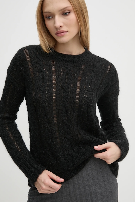 Свитер с добавлением шерсти Sisley, черный
Свитер с добавлением шерсти Sisley, черный