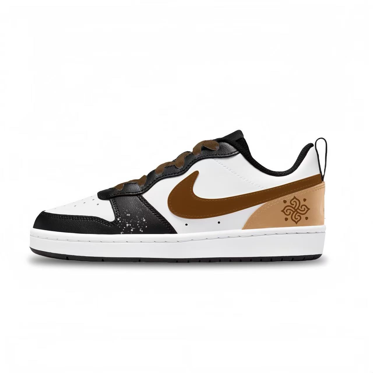 Nike Кроссовки для скейтбординга Court Borough Kaleidoscope Abrasion Resistant низкие детские Black Brown Unisex
Nike Кроссовки для скейтбординга Court Borough Kaleidoscope Abrasion Resistant низкие детские Black Brown Unisex