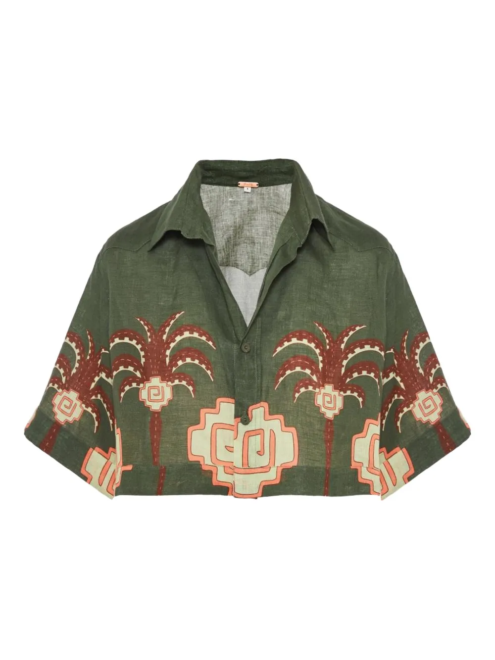 Рубашка с принтом пальм Cumbi Johanna Ortiz, зеленый
Рубашка с принтом пальм Cumbi Johanna Ortiz, зеленый