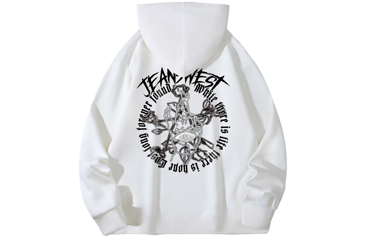 Jeanswest Толстовка унисекс Jean West, Белый 
Jeanswest Толстовка унисекс Jean West, Белый