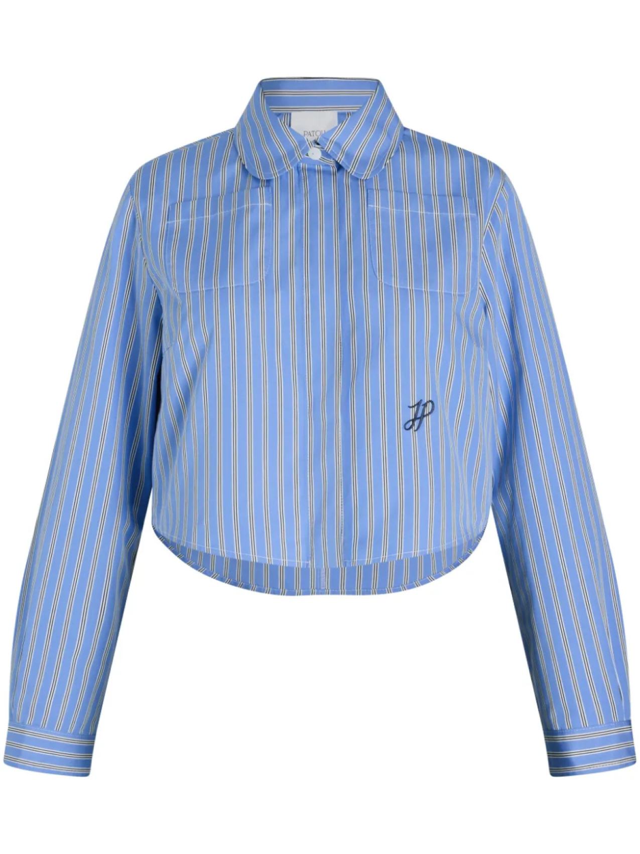 Patou укороченная поплиновая рубашка, синий
Patou укороченная поплиновая рубашка, синий