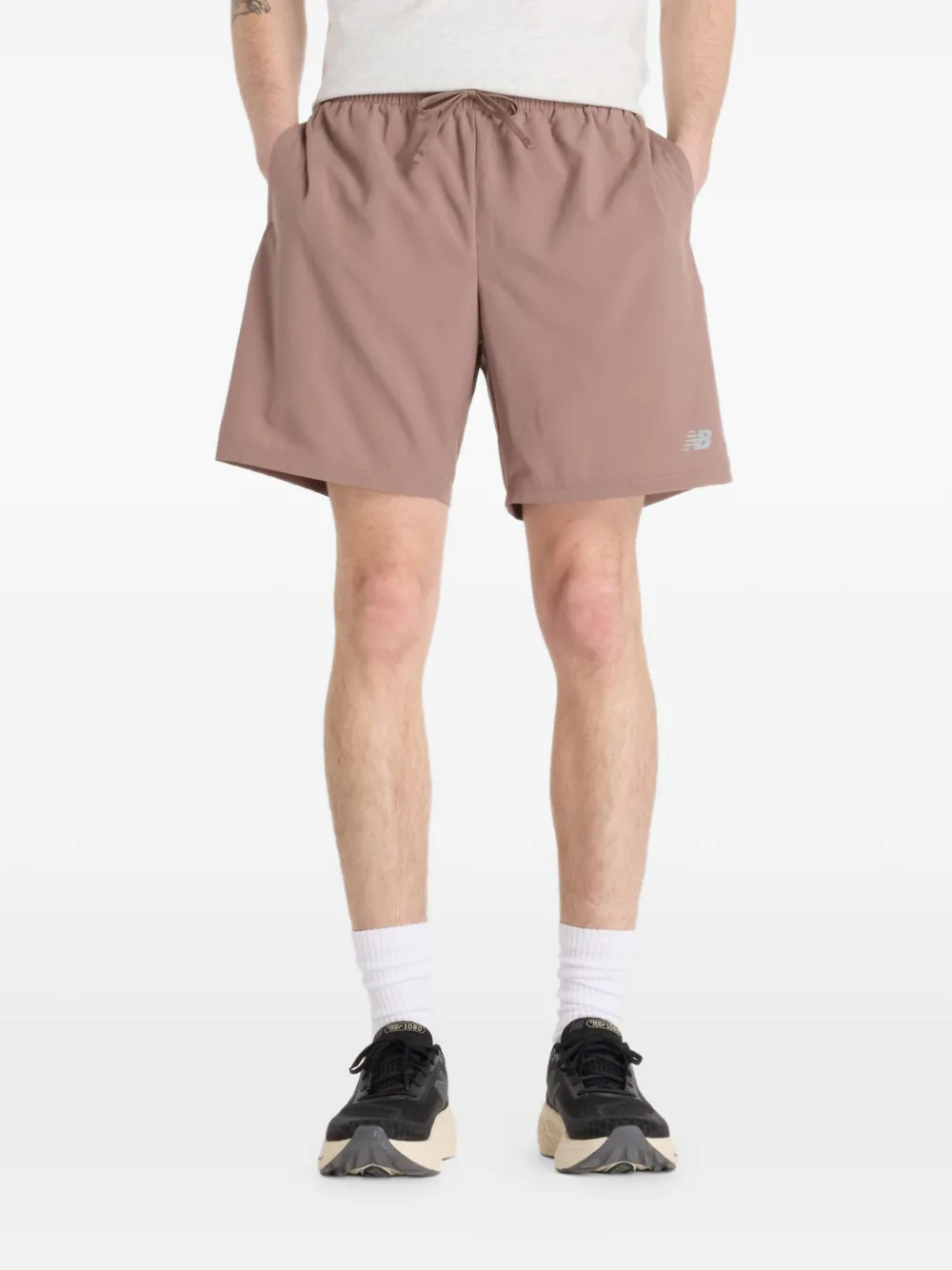 Шорты с логотипом New Balance, коричневый
Шорты с логотипом New Balance, коричневый