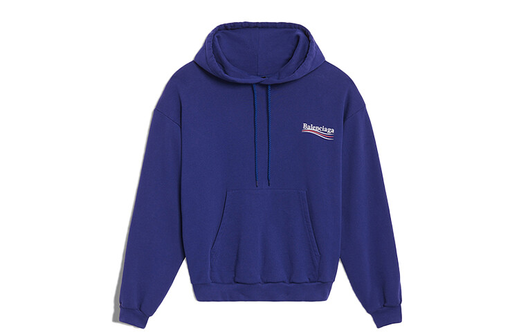 Свитшот женский Balenciaga с карманом, темно-синий
Свитшот женский Balenciaga с карманом, темно-синий