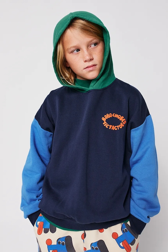 Детская хлопковая толстовка Tic Tac Toe Bobo Choses, темно-синий
Детская хлопковая толстовка Tic Tac Toe Bobo Choses, темно-синий