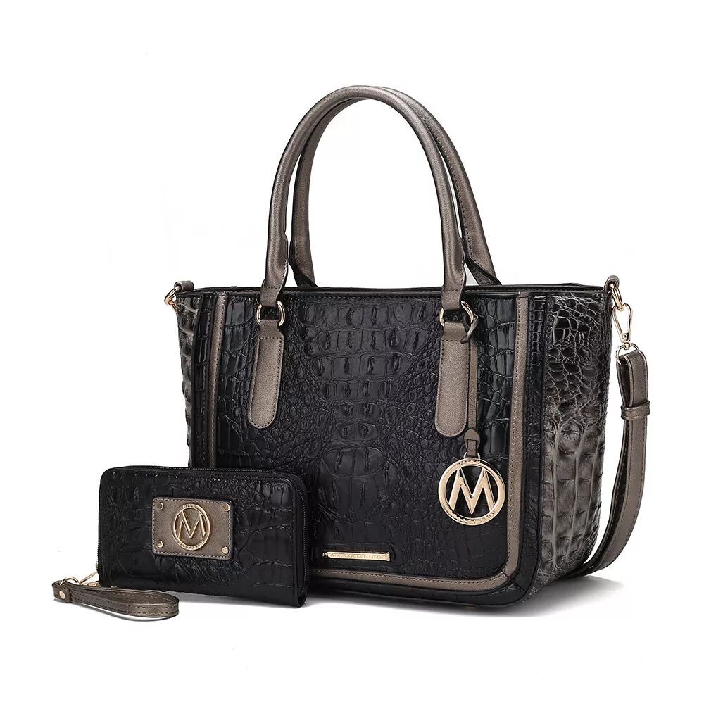 Сумка-портфель и кошелек Bonnie из коллекции MKF с тиснением под крокодила от Mia K MKF Collection
Сумка-портфель и кошелек Bonnie из коллекции MKF с тиснением под крокодила от Mia K MKF Collection