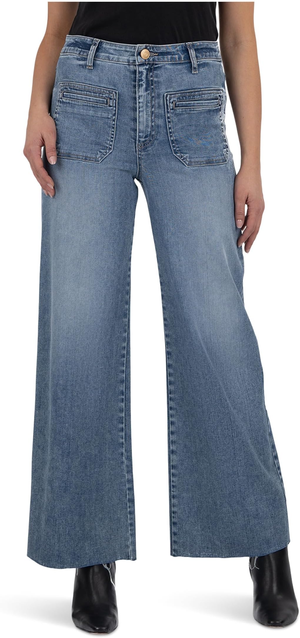 Джинсы KUT from the Kloth Meg High-Rise Wide Leg Patch Pocket, Medium Wash
Джинсы KUT from the Kloth Meg High-Rise Wide Leg Patch Pocket, Medium Wash