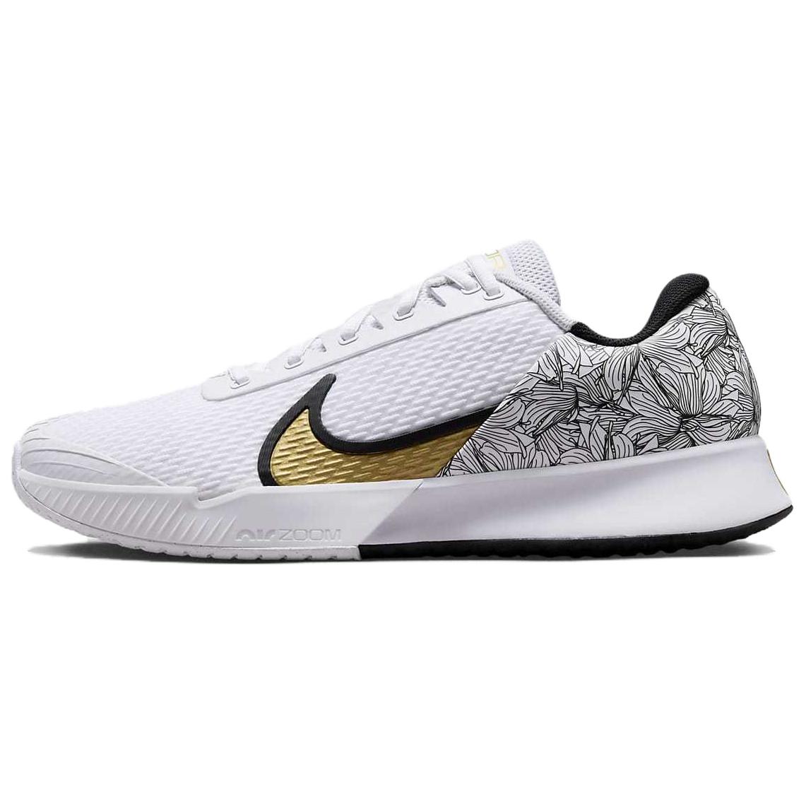 Nike Court Air Zoom Vapor Pro 2 Magnolia, белый/черный/золотой металлик
Nike Court Air Zoom Vapor Pro 2 Magnolia, белый/черный/золотой металлик