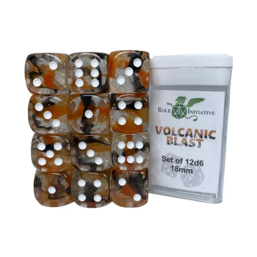 d6 18 мм «Вулканический взрыв» с белым (12), Game Dice - Diffusion (Role 4 Initiative)
d6 18 мм «Вулканический взрыв» с белым (12), Game Dice - Diffusion (Role 4 Initiative)