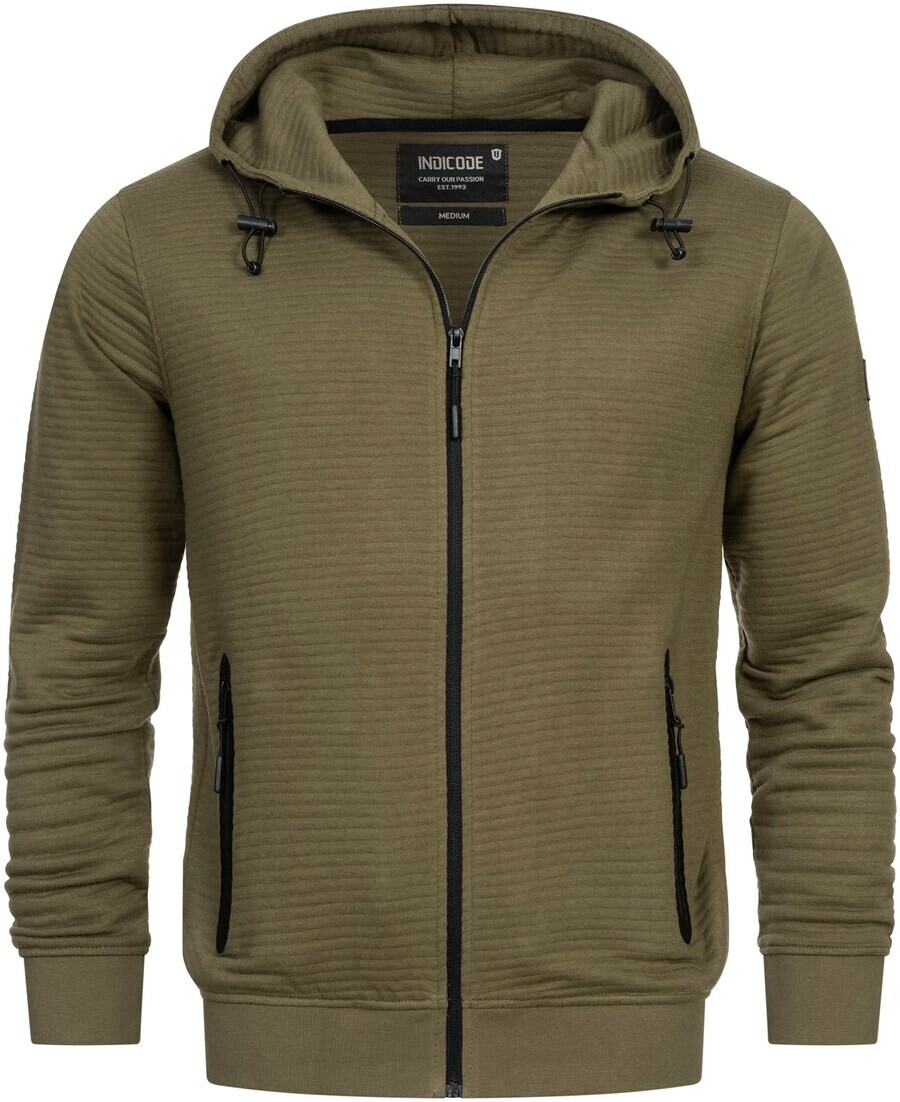 Толстовка с капюшоном на молнии INDICODE Zip-Up Hoodie, хаки
Толстовка с капюшоном на молнии INDICODE Zip-Up Hoodie, хаки