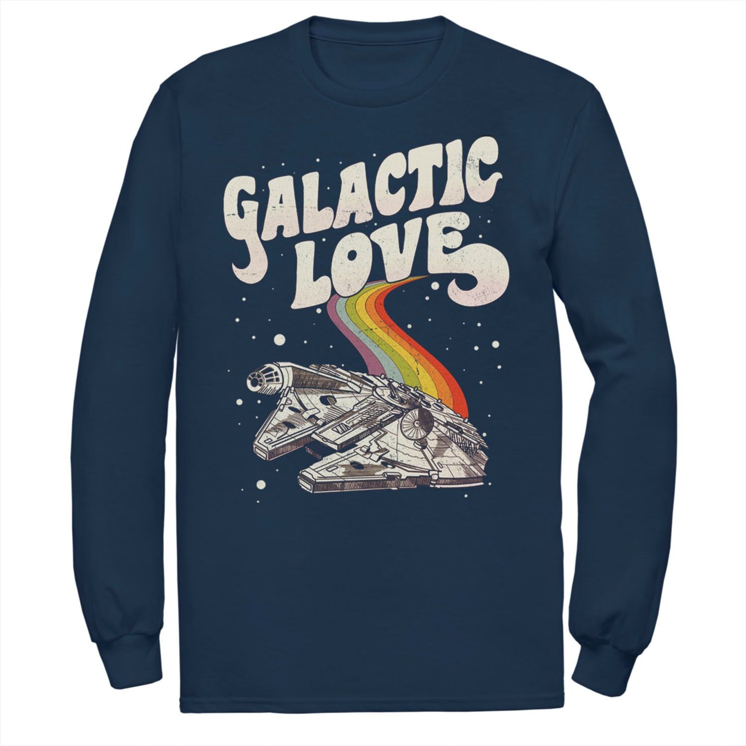 Мужская футболка Star Wars Pride Millennium Falcon Galactic Love, Синяя Licensed Character, синий
Мужская футболка Star Wars Pride Millennium Falcon Galactic Love, Синяя Licensed Character, синий