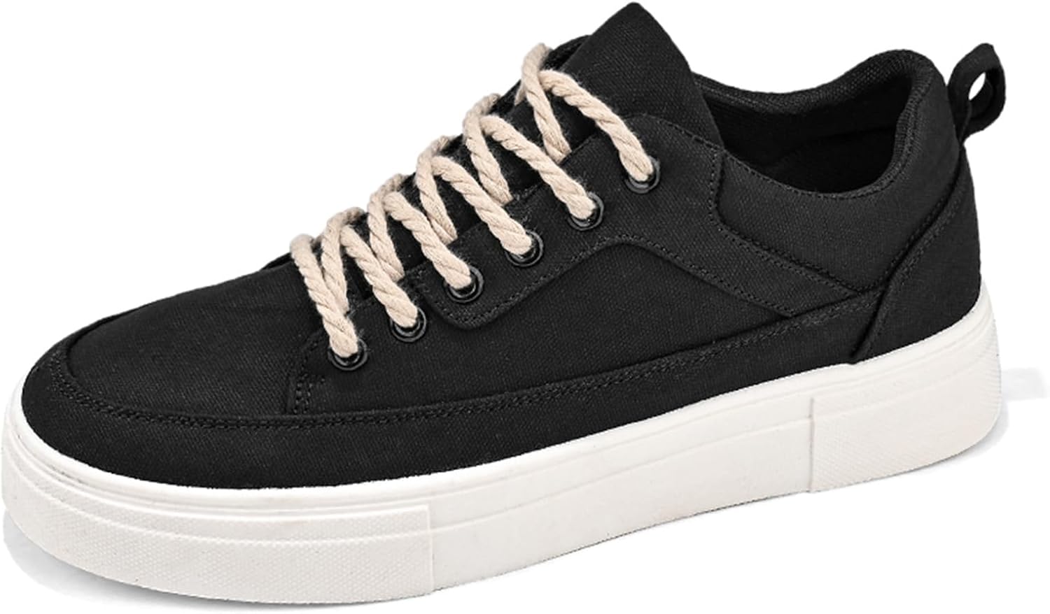 Мужские канвасовые скейт-кроссовки, платформа для ходьбы и бега, дышащие повседневные обувь на шнуровке Generic, черный
Мужские канвасовые скейт-кроссовки, платформа для ходьбы и бега, дышащие повседневные обувь на шнуровке Generic, черный