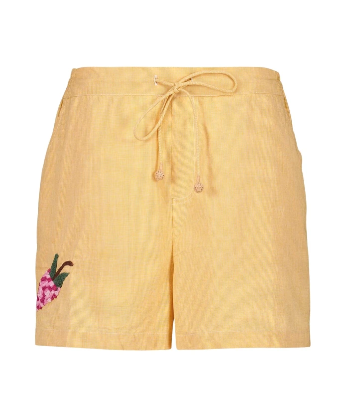 Шорты на завязках с вышитыми фруктами Baziszt, оранжевый
Шорты на завязках с вышитыми фруктами Baziszt, оранжевый