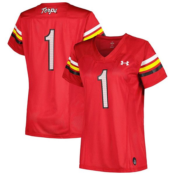 Женская реплика футболки Maryland Terrapins #1 red Under Armour, Красный, Женская реплика футболки Maryland Terrapins #1 red Under Armour
Женская реплика футболки Maryland Terrapins #1 red Under Armour, Красный, Женская реплика футболки Maryland Terrapins #1 red Under Armour