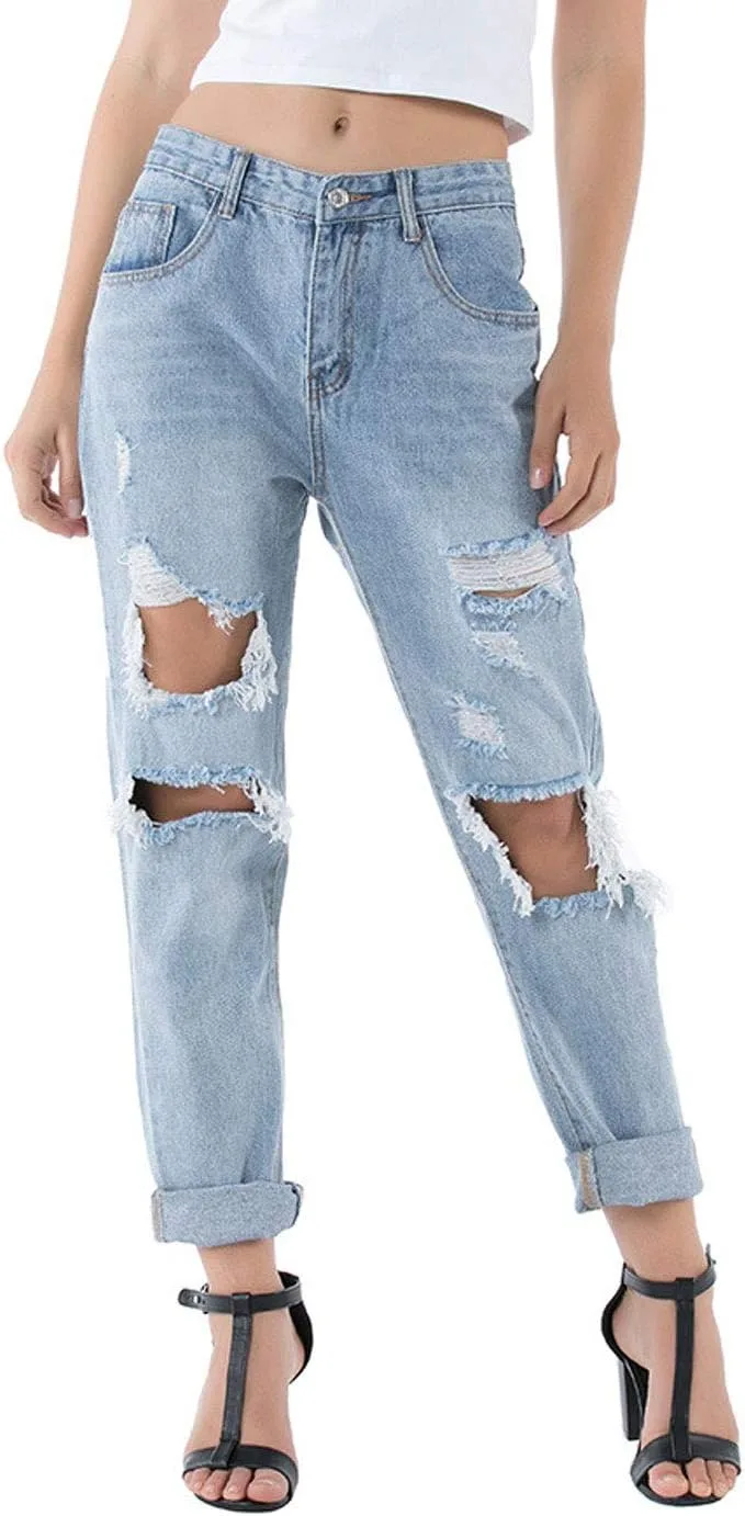 ebossy женские джинсы mid rise с прорезями и потертостями
ebossy женские джинсы mid rise с прорезями и потертостями