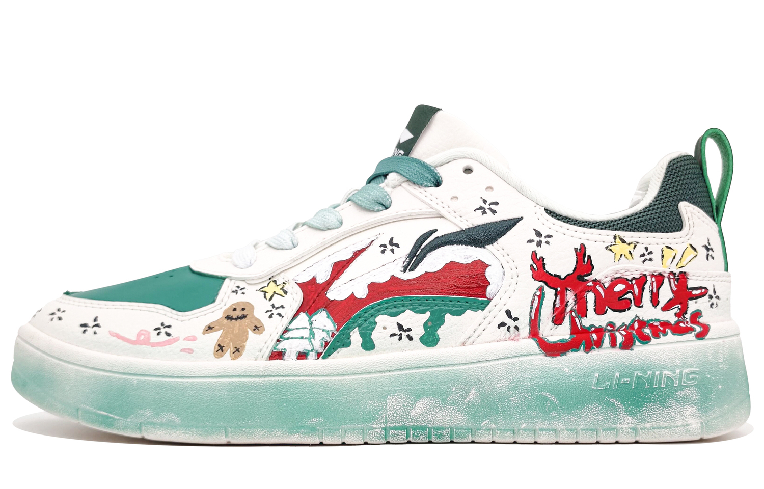 LINING ЛиНинг Спайк Йирс противоскользящие и износостойкие дышащие низкие скейтбордские кроссовки мужские белый зеленый красный, цвет White Green Red
LINING ЛиНинг Спайк Йирс противоскользящие и износостойкие дышащие низкие скейтбордские кроссовки мужские белый зеленый красный, цвет White Green Red