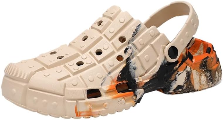 Мужские модные сабо с цветными блоками и прорезями, удобные, нескользящие, повседневные и прочные EVA тапочки для мужчин для активного отдыха на улице Clolinde, хаки
Мужские модные сабо с цветными блоками и прорезями, удобные, нескользящие, повседневные и прочные EVA тапочки для мужчин для активного отдыха на улице Clolinde, хаки