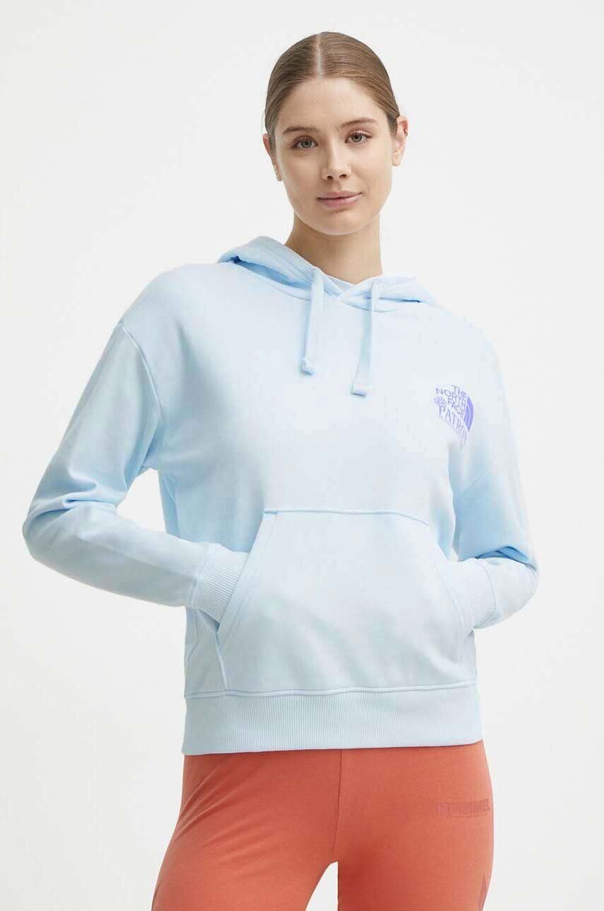 Хлопковая толстовка The North Face, синий
Хлопковая толстовка The North Face, синий