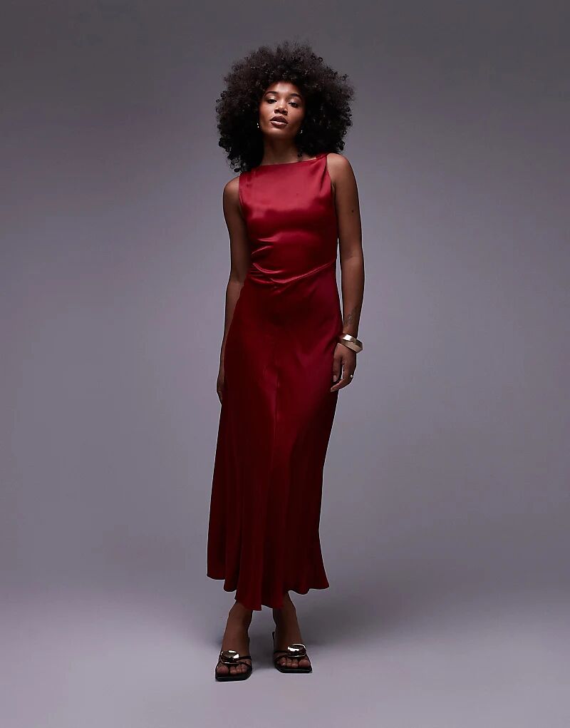 Платье миди из атласного крепа и драпированного воротника & Other Stories красного цвета
Платье миди из атласного крепа и драпированного воротника & Other Stories красного цвета