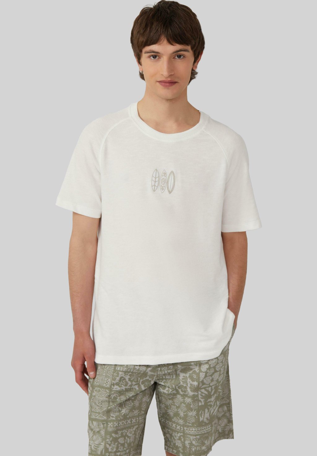 Футболка с принтом RAGLAN MIT FLAMMGARNSTRUKTUR UND STICKEREI s.Oliver, кремовый
Футболка с принтом RAGLAN MIT FLAMMGARNSTRUKTUR UND STICKEREI s.Oliver, кремовый