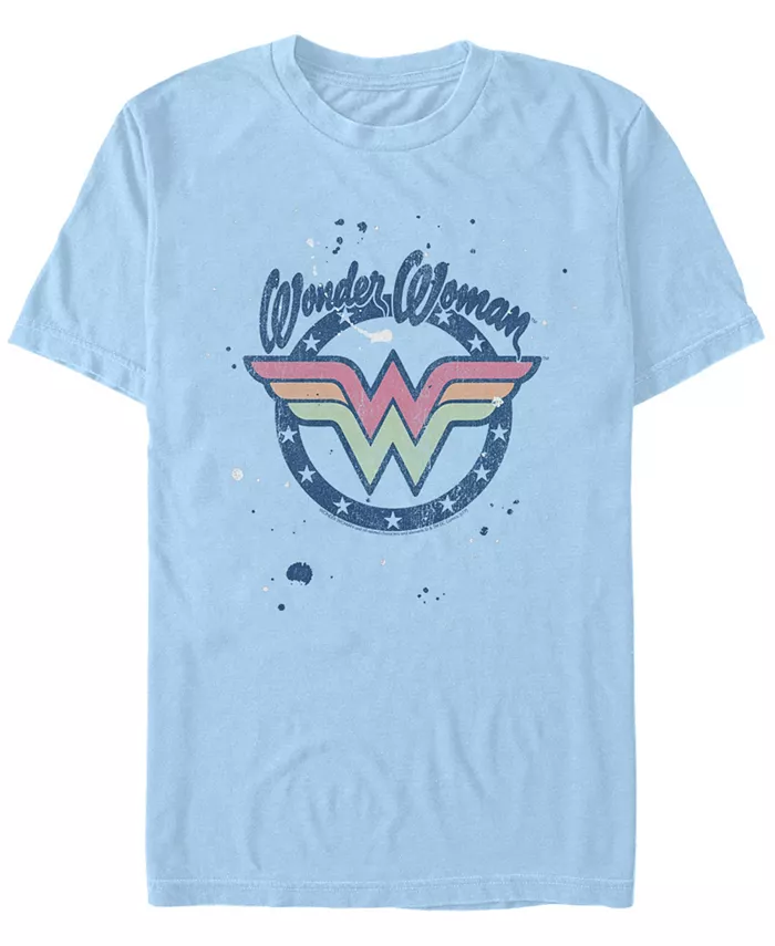 Мужская футболка с коротким рукавом Wonder Woman Splat Logo Fifth Sun, синий 
Мужская футболка с коротким рукавом Wonder Woman Splat Logo Fifth Sun, синий
