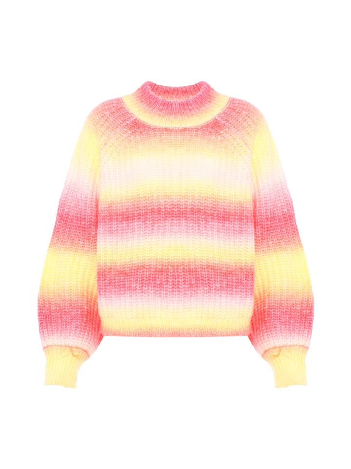 Женский свитер в розово-желтой цветовой гамме myMo
Женский свитер в розово-желтой цветовой гамме myMo