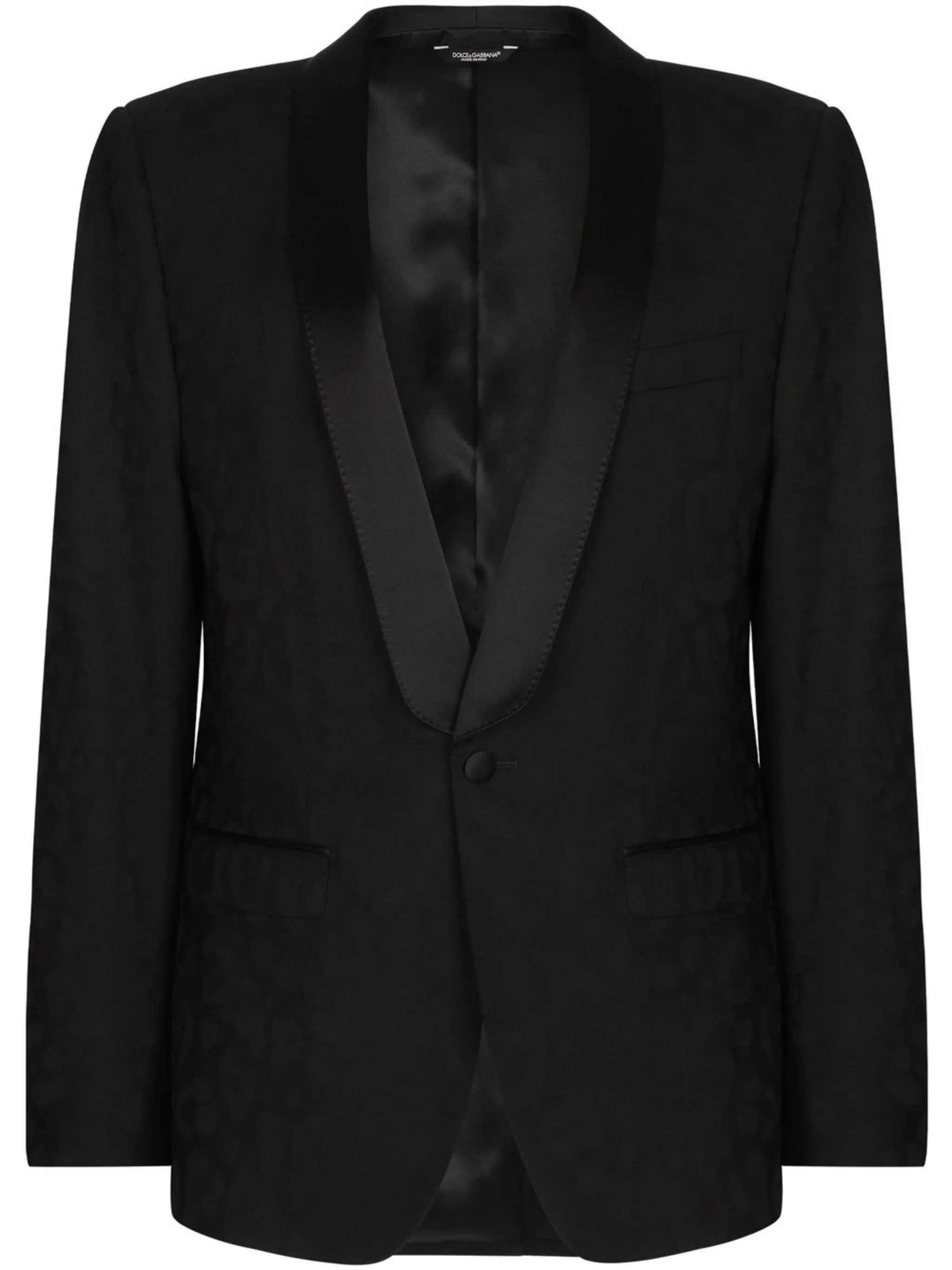 Однобортный пиджак с леопардовым принтом Dolce & Gabbana, черный
Однобортный пиджак с леопардовым принтом Dolce & Gabbana, черный