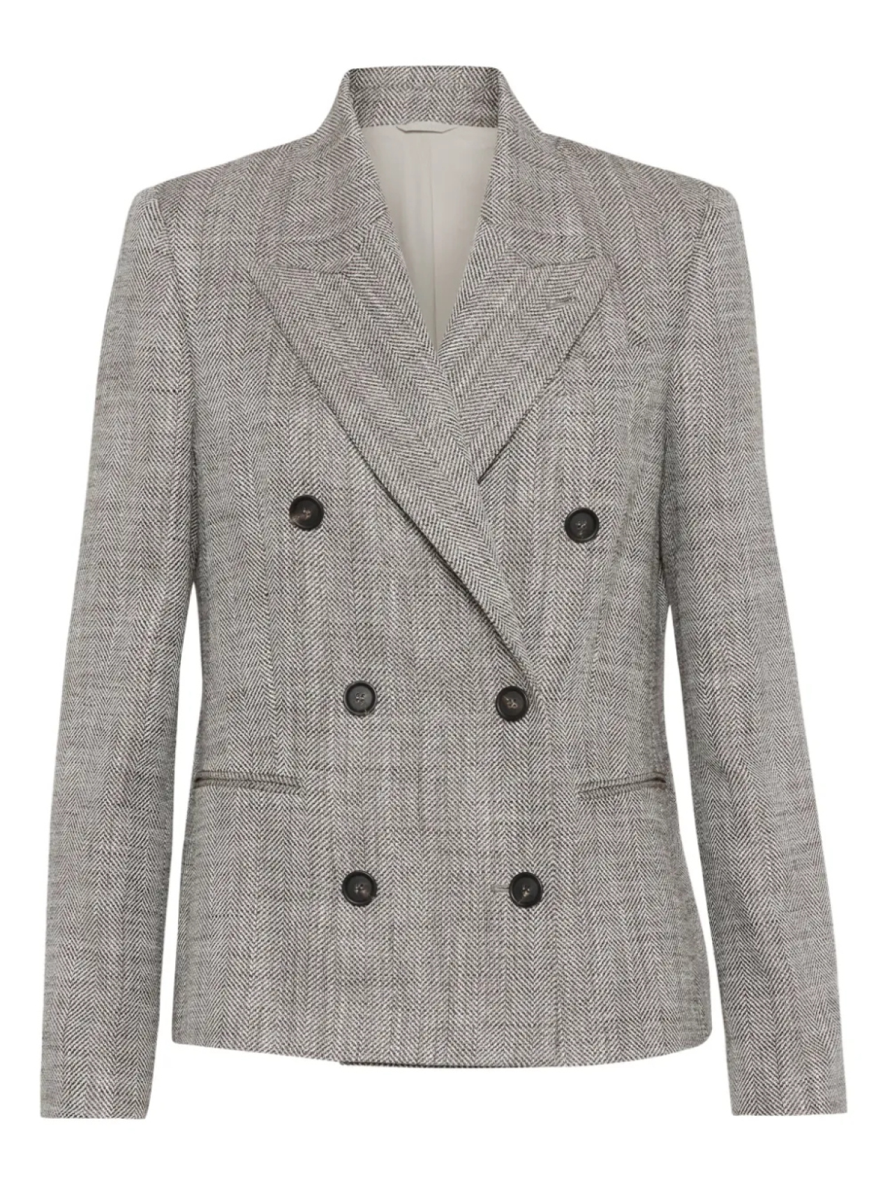 Двубортный блейзер Brunello Cucinelli, коричневый
Двубортный блейзер Brunello Cucinelli, коричневый