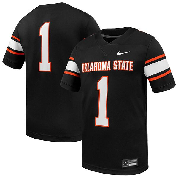 Мужская черная футболка Oklahoma State Cowboys Untouchable Nike
Мужская черная футболка Oklahoma State Cowboys Untouchable Nike