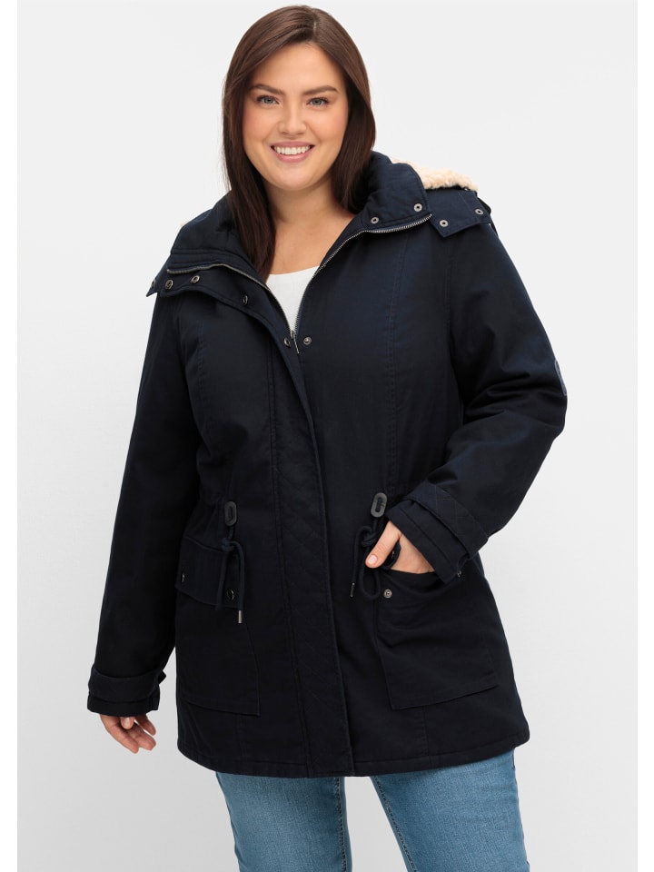 Зимняя куртка sheego, темно-синий
Зимняя куртка sheego, темно-синий