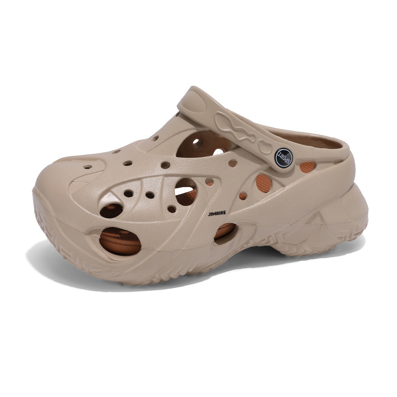 King Jinmai Повседневные сандалии-клоги мужские бежево-черные, цвет Beige Black
King Jinmai Повседневные сандалии-клоги мужские бежево-черные, цвет Beige Black