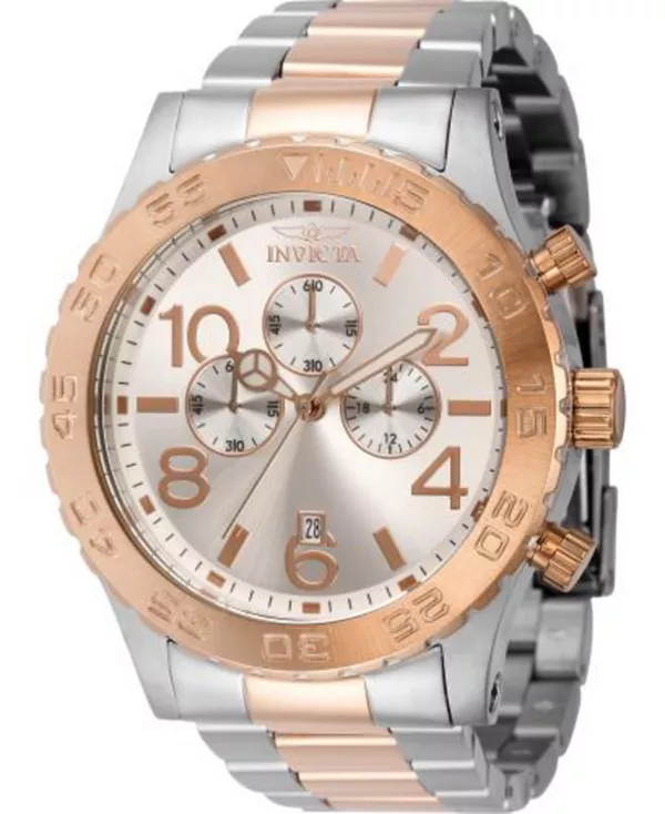 Мужские кварцевые часы-хронограф 40604 с серебристым циферблатом Invicta, silver
Мужские кварцевые часы-хронограф 40604 с серебристым циферблатом Invicta, silver