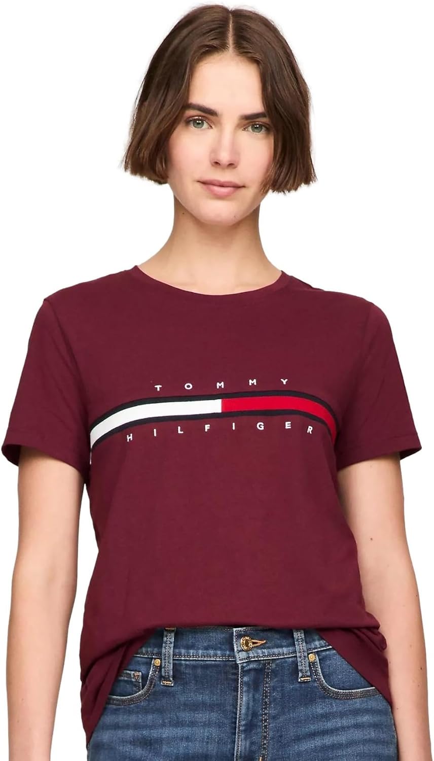 Женская футболка с полосатым логотипом Tommy Hilfiger, Embroidered-Flag Deep Rouge., Красный, Женская футболка с полосатым логотипом Tommy Hilfiger, Embroidered-Flag Deep Rouge.
Женская футболка с полосатым логотипом Tommy Hilfiger, Embroidered-Flag Deep Rouge., Красный, Женская футболка с полосатым логотипом Tommy Hilfiger, Embroidered-Flag Deep Rouge.