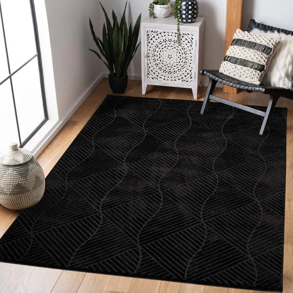 Ковер Carpet City "Ковер Friseé FANCY 904", прямоугольный, короткий ворс для гостиной 120х160 см, черный
Ковер Carpet City "Ковер Friseé FANCY 904", прямоугольный, короткий ворс для гостиной 120х160 см, черный