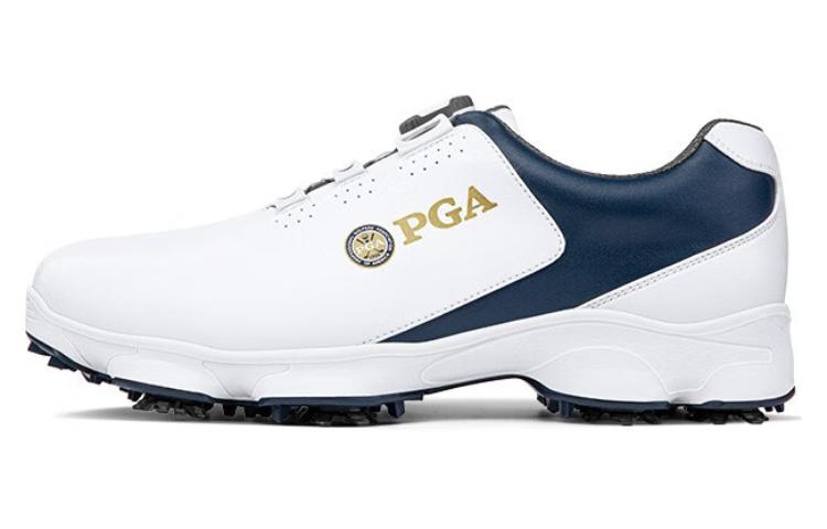 PGA Низкие мужские туфли для гольфа с амортизаторами и противоскользящими элементами, синие и белые
PGA Низкие мужские туфли для гольфа с амортизаторами и противоскользящими элементами, синие и белые
