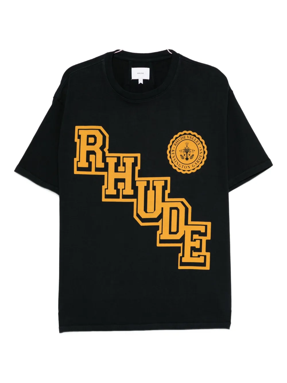 Футболка с диагональным логотипом RHUDE, черный
Футболка с диагональным логотипом RHUDE, черный