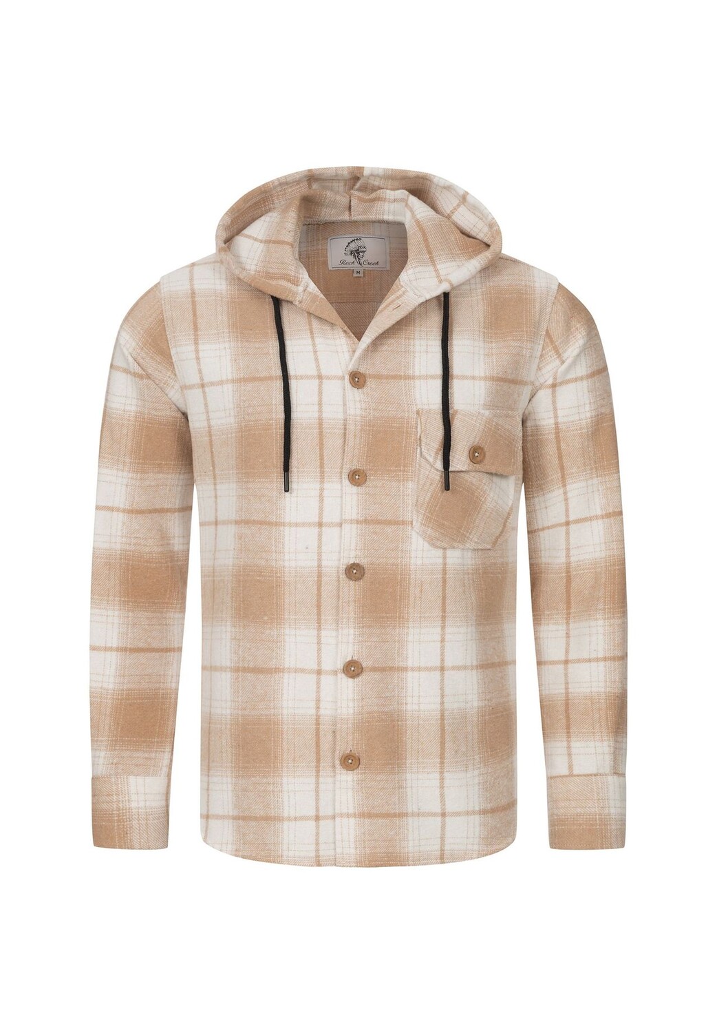 Рубашка Рубашка в клетку с капюшоном Rock Creek, бежевый
Рубашка Рубашка в клетку с капюшоном Rock Creek, бежевый