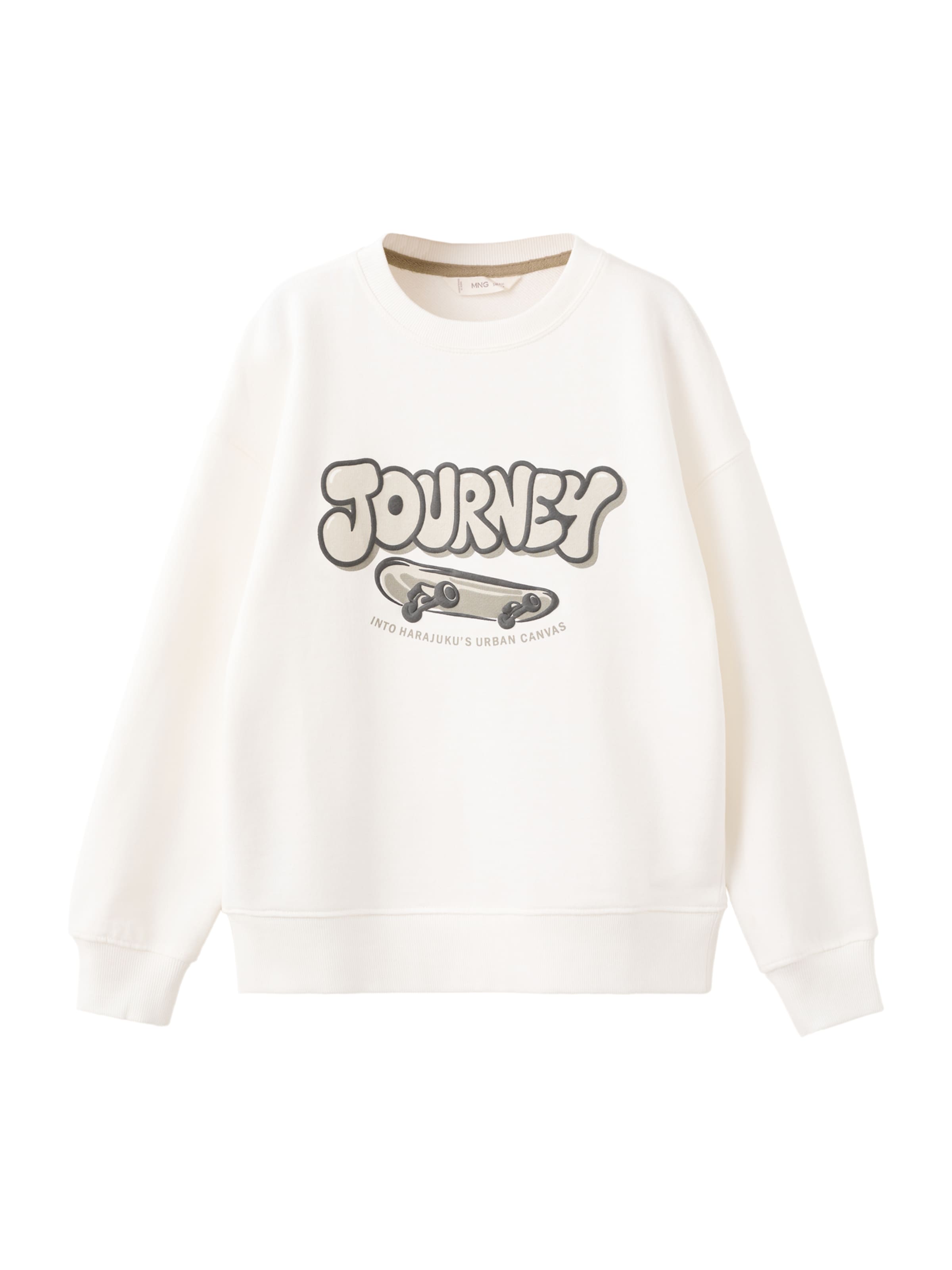 MANGO KIDS Толстовка 'JOURNEY' в цвете Off White
MANGO KIDS Толстовка 'JOURNEY' в цвете Off White