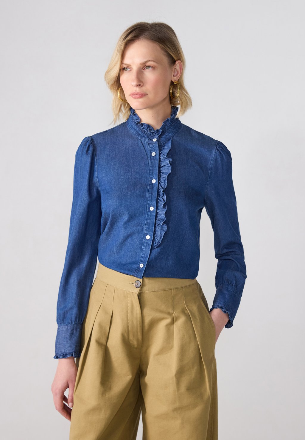 Блузка на пуговицах Anna Field, деним
Блузка на пуговицах Anna Field, деним