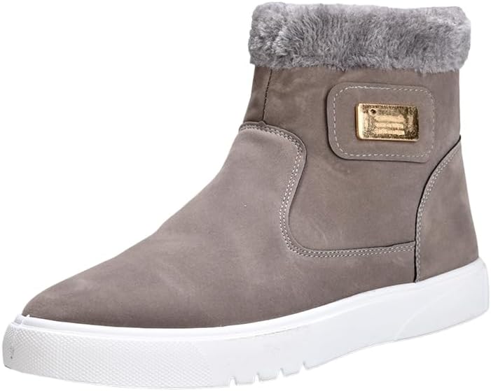 Мужские зимние повседневные ботинки Hhhchpm с легкой надевкой - теплые и непромокаемые с меховой подкладкой - короткий дизайн до щиколотки, серый
Мужские зимние повседневные ботинки Hhhchpm с легкой надевкой - теплые и непромокаемые с меховой подкладкой - короткий дизайн до щиколотки, серый