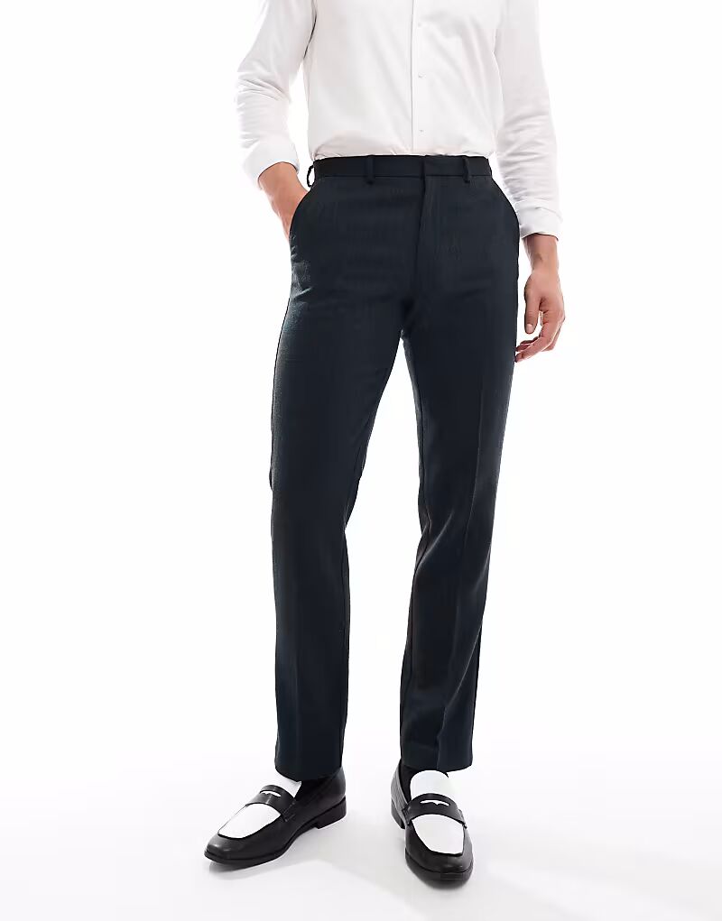 Узкие брюки из шерстяной смеси ASOS DESIGN с узором «в ёлочку» темно-зеленого цвета
Узкие брюки из шерстяной смеси ASOS DESIGN с узором «в ёлочку» темно-зеленого цвета