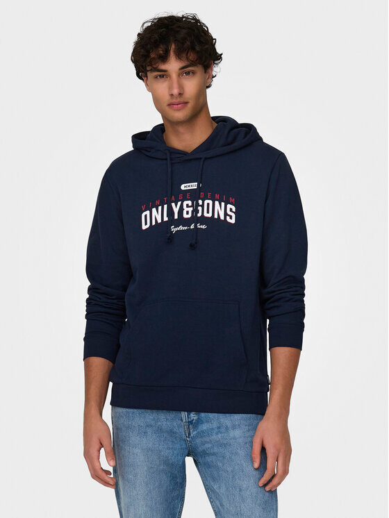 Толстовка обычного кроя Only & Sons, синий
Толстовка обычного кроя Only & Sons, синий