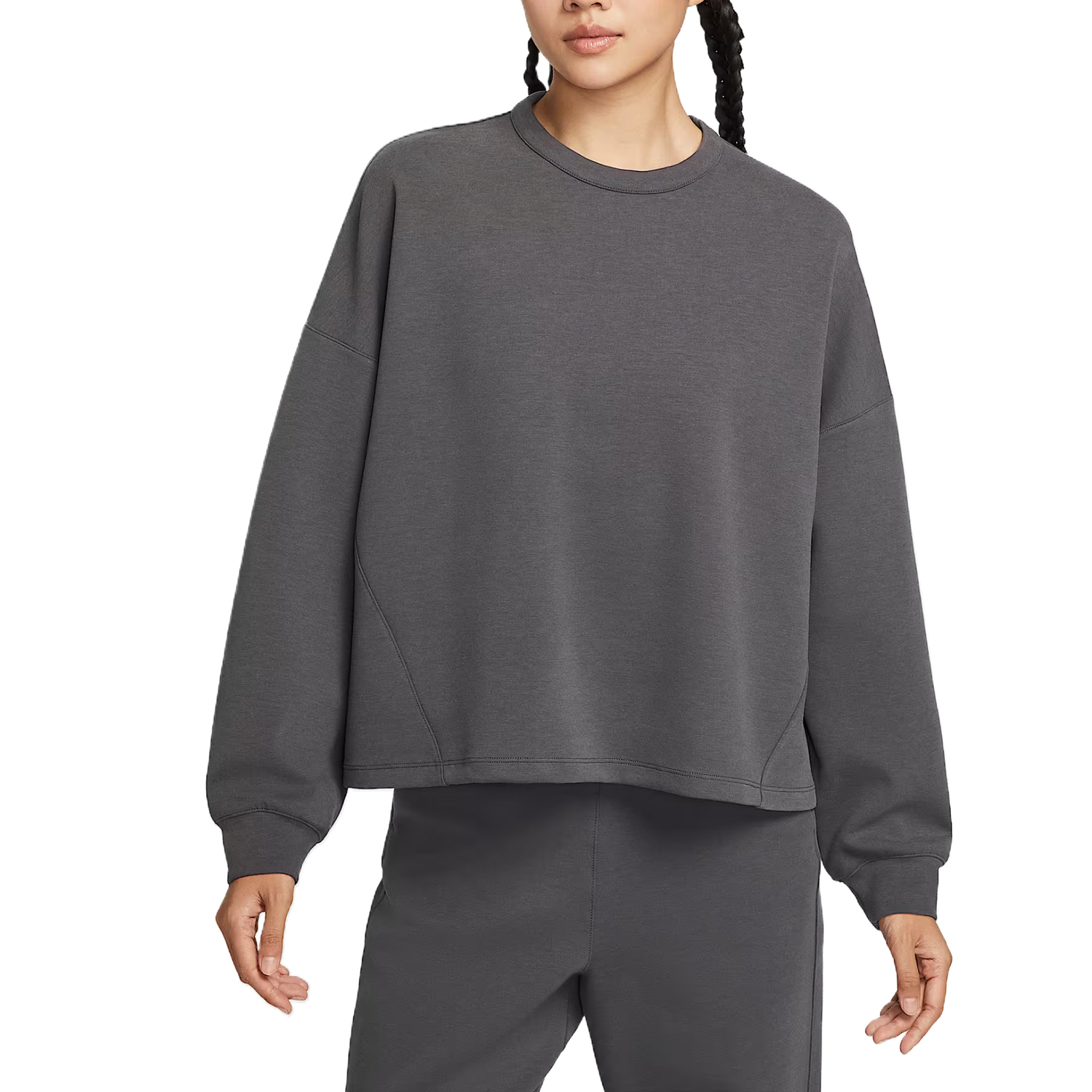 24.7 ImpossiblySoft Women's Dri FIT Oversized Crew Neck Top Nike, серый
24.7 ImpossiblySoft Women's Dri FIT Oversized Crew Neck Top Nike, серый