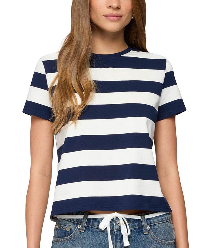 Валетта Полосатая Футболка Оверсайз Edikted, синий
Валетта Полосатая Футболка Оверсайз Edikted, синий