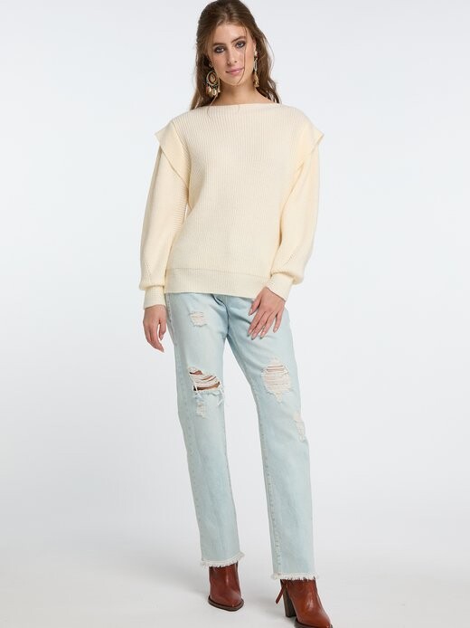 Свитер крупной вязки Izia, экрю
Свитер крупной вязки Izia, экрю