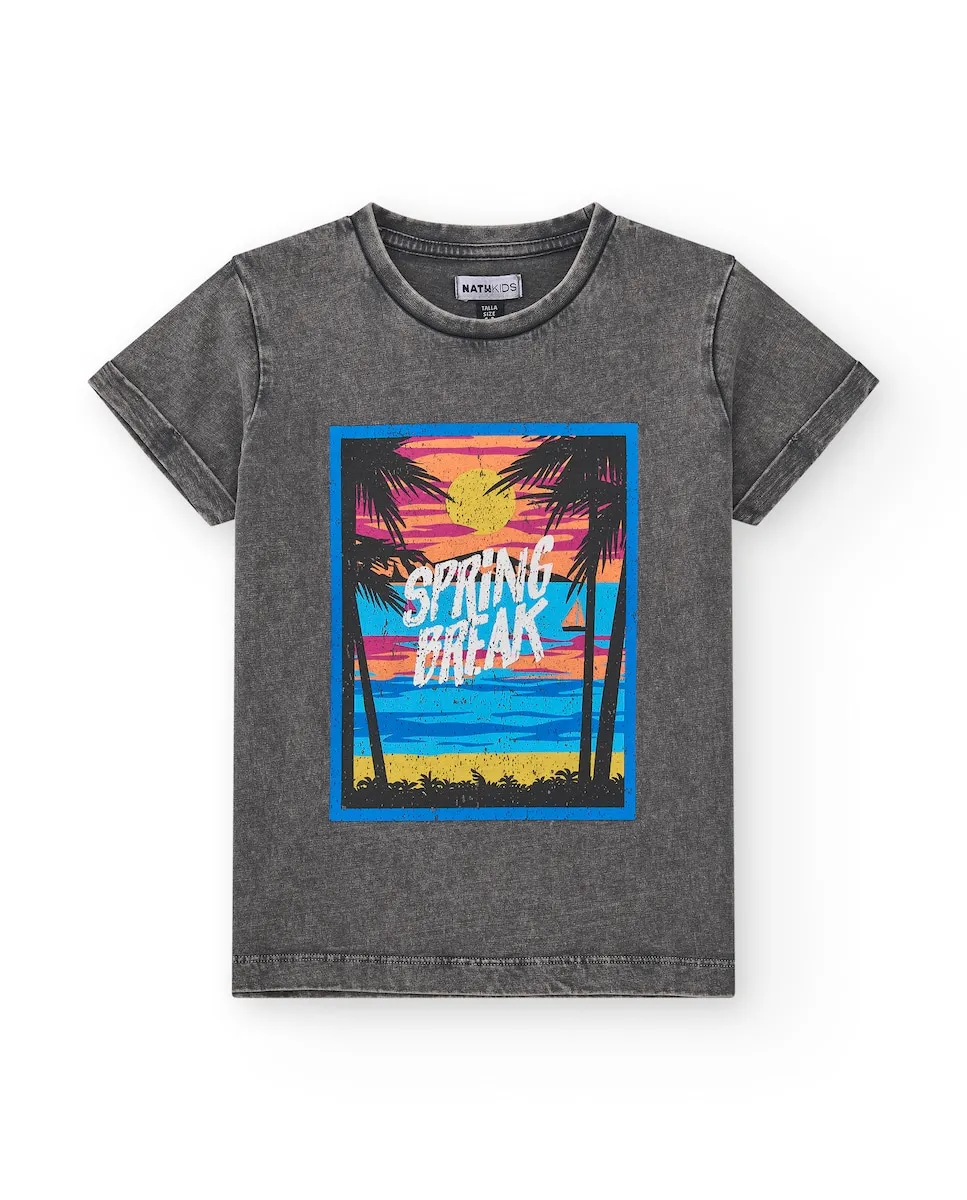 Футболка для мальчика с короткими рукавами и принтом спереди Tuc tuc, серый
Футболка для мальчика с короткими рукавами и принтом спереди Tuc tuc, серый