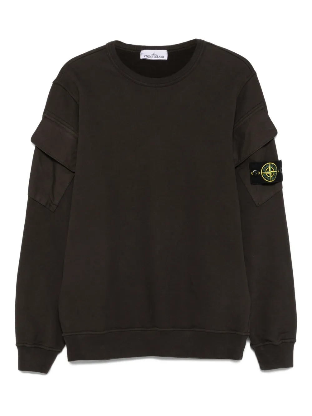 Толстовка 6100008 с карманом Stone Island, серый 
Толстовка 6100008 с карманом Stone Island, серый